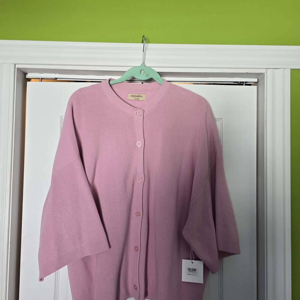 Elegant Pink Cardigan by